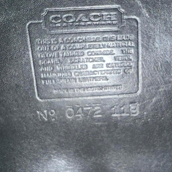 Authentic Black Vintage Coach Scout 9890 - Picture 14 of 14